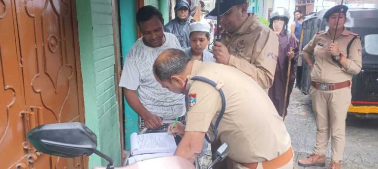 पटेलनगर में किरायेदारों और बाहरी लोगों के सत्यापन को पुलिस का विशेष अभियान