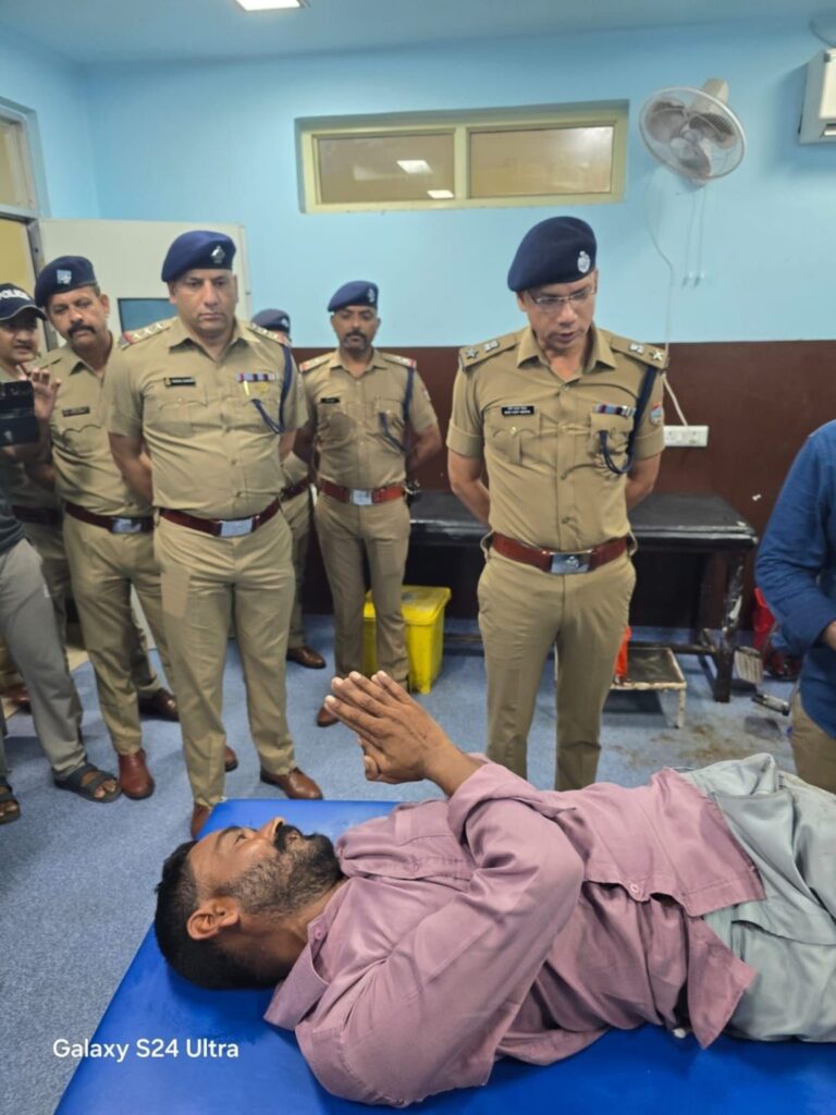 हत्या के आरोपी को पकड़ने में पुलिस को सफलता, मुठभेड़ के बाद गिरफ्तारी