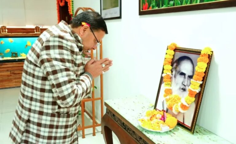 राज्य आंदोलन के मार्गदर्शक थे इंद्रमणि बडोनी : सीएम धामी