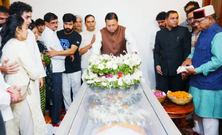 मुख्यमंत्री ने दिवंगत निशानेबाज जसपाल को भावभीनी श्रद्धांजलि की अर्पित